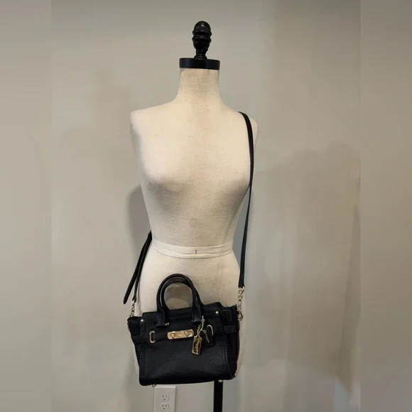 Coach Swagger 20 Mini Pebbled Leather Crossbody - Picture 12 of 14